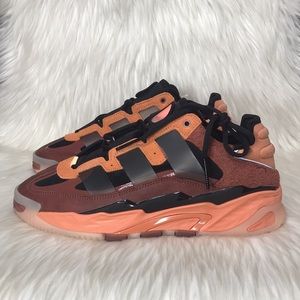 Adidas Originals Niteball Hazy Copper/Black-Acid Orange Shoes FX7642 - Men’s 8.5